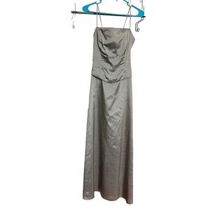 Joanie G. Womens Satin Maxi‎ Dress Sleeveless Spaghetti Strap Party Cocktail 7/8